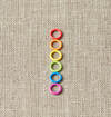 colorful stitch markers