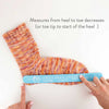 sock sizing & bracelet ruler