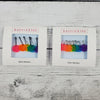 cast on counting numbers stitch marker set - rainbow acrylic